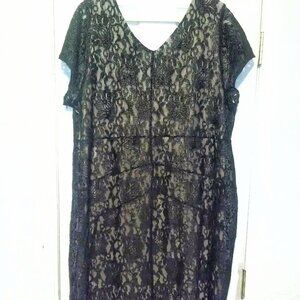 Plus size black lace formal/homecoming dress, Lane BRYANT Size 22